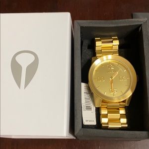 Nixon NWT all gold corporal Watch